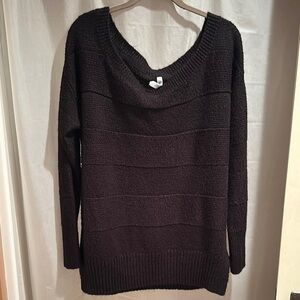 Women's Sparkly Black Sweater